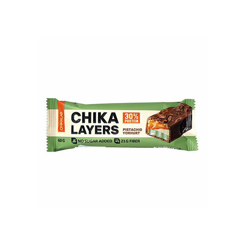 Шоколад Chikalab Chika Layers, 60 г, фисташковый йогурт bombbar chikalab – chika layers 20шт по 60г фисташковый йогурт