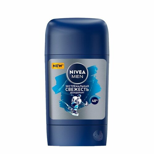 Антиперсперант стик Nivea Men экстремальная свежесть, 50 мл nivea део стик муж nivea men экстремальная свежесть 50 мл