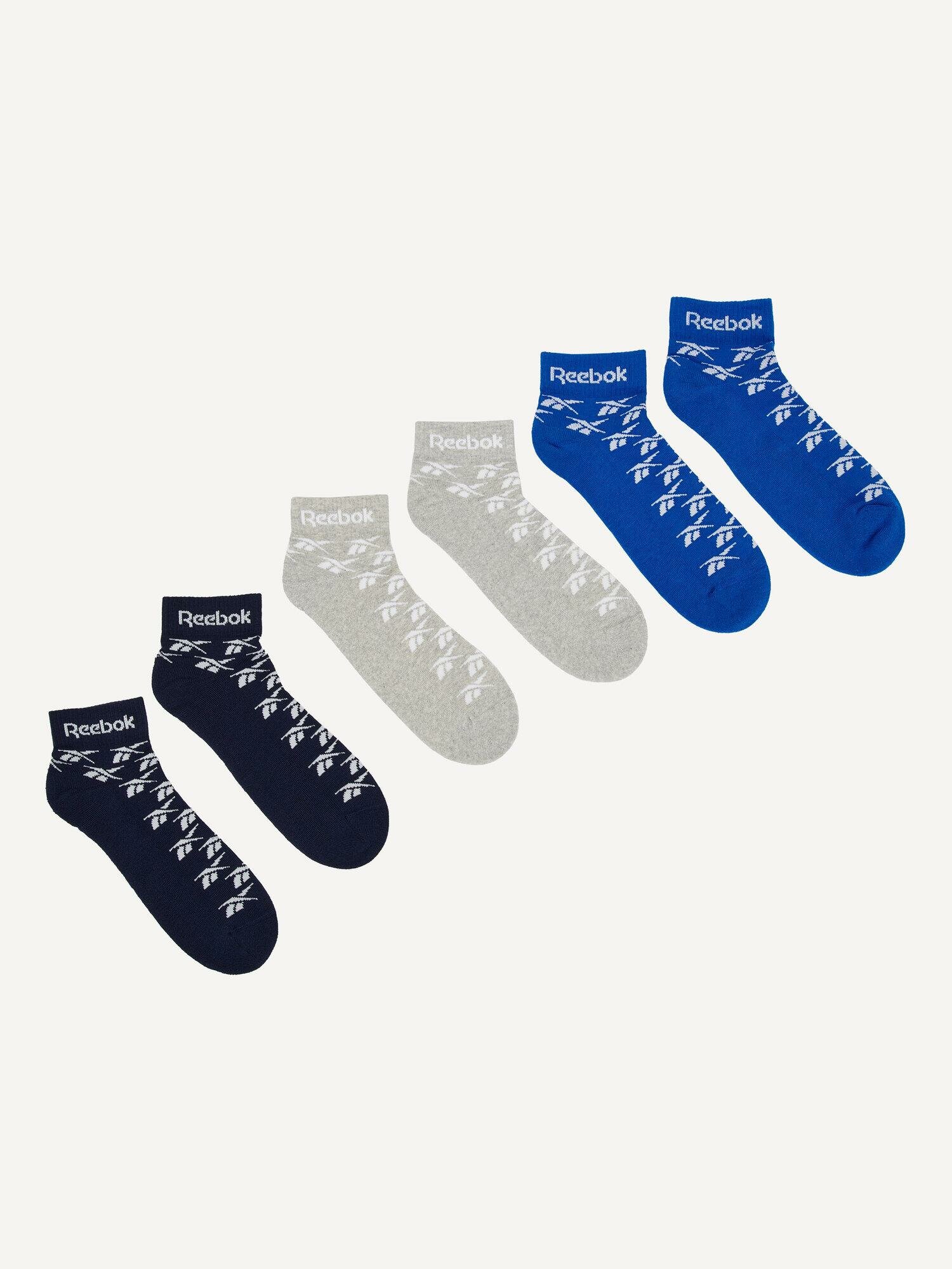 Носки Reebok Sports Essentials, комплект, 3 пары, размер 37/39 EU, синий