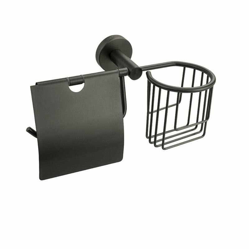 фото GFmark - Держатель освежителя воздуха и туалетной бумаги с экраном графит