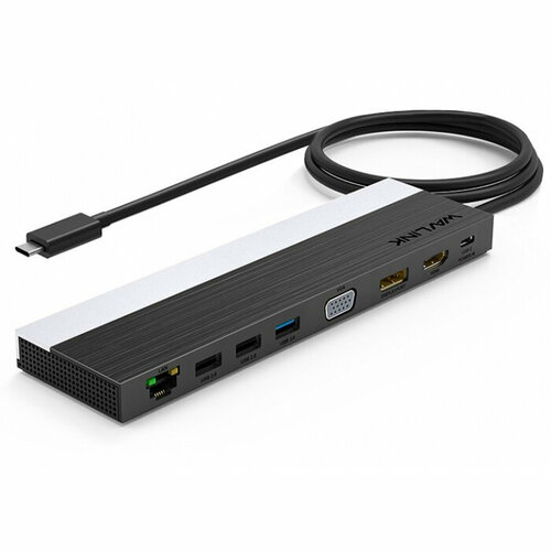 Док-станция WavLink WL-UMD03 USB-C 4K Universal grey-black 875100₽