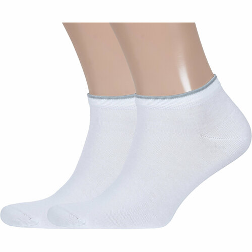 фото Носки lorenzline, 2 пары, размер 25, белый