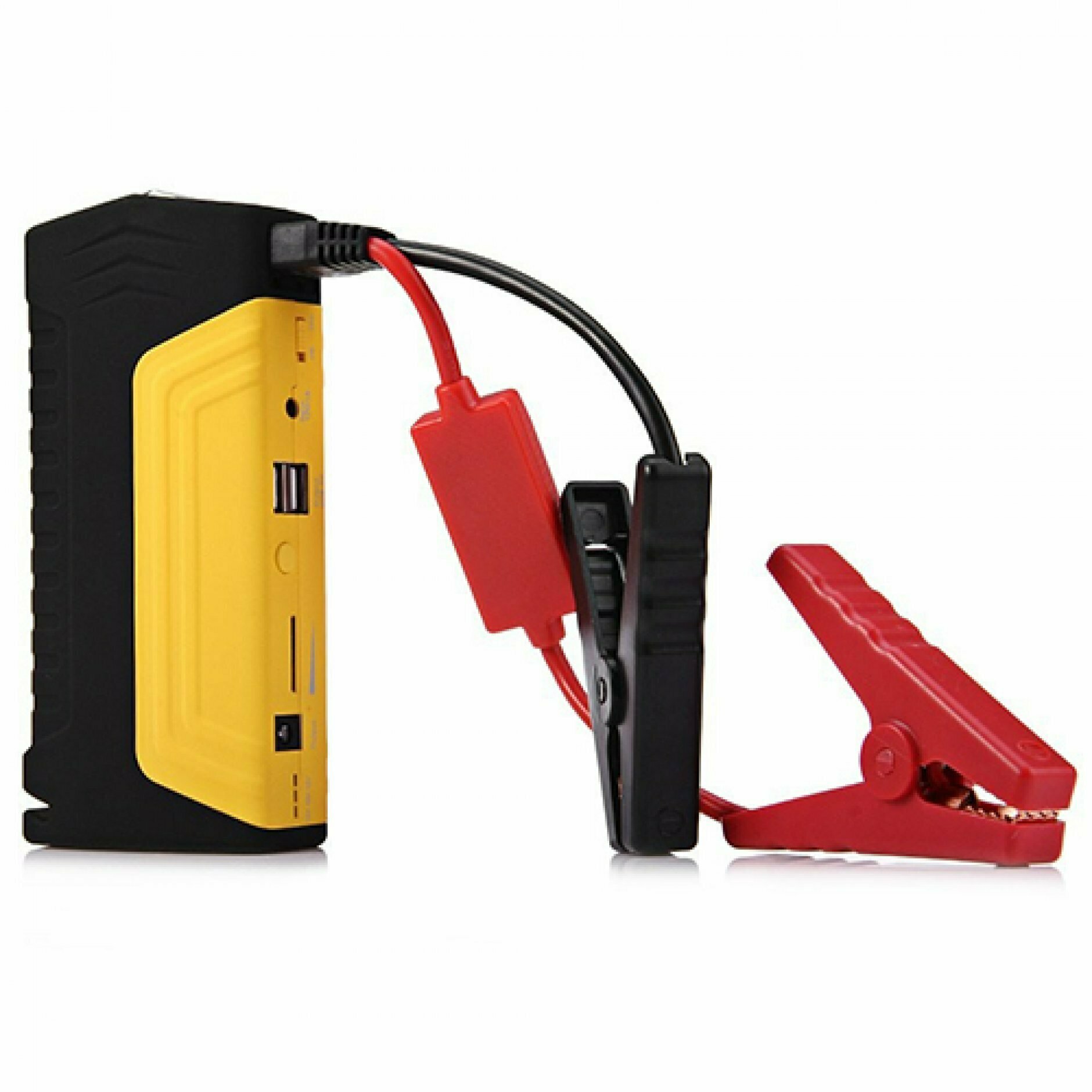 Портативное пусковое пуско-зарядное устройство для автомобиля Jump Starter 16800 mAh, желтый