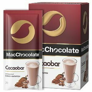 Горячий шоколад MacChocolate Cacaobar 10 сашетов х 20г - фотография № 2