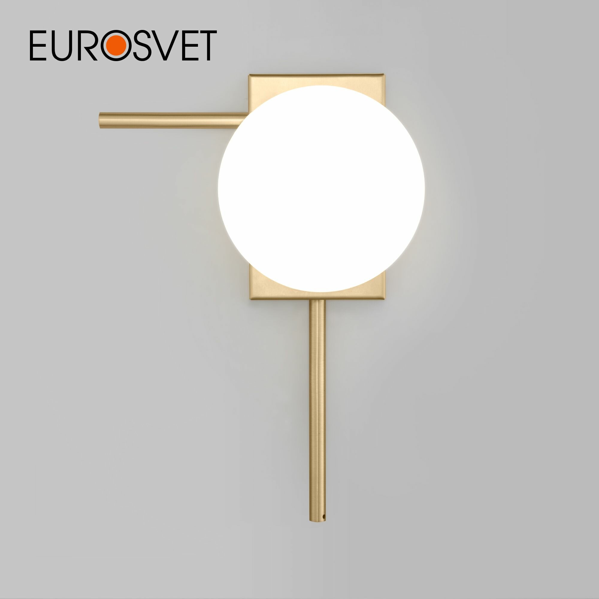 Бра / Настенный светильник Eurosvet Fredo 40036/1, E14, 60 Вт, цвет латунь