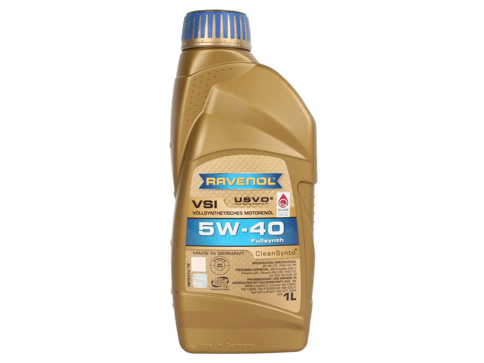 Масло моторное RAVENOL VSI 5W40 1л