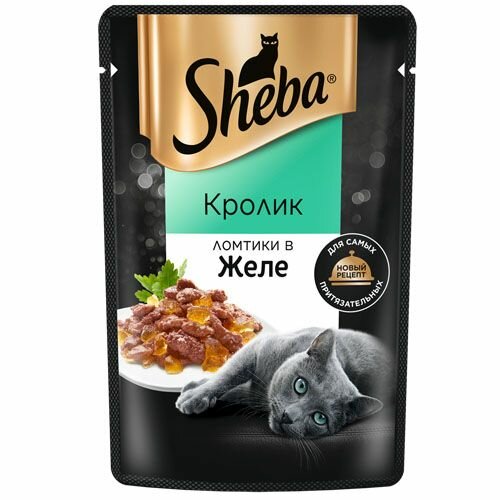 фото Влажный корм для кошек Sheba Pleasure, курица (кусочки в желе)