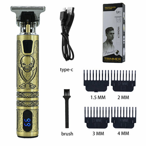 Электрическая машинка для стрижки волос с ЖК-дисплеем модель T9 серия Пират 73400₽