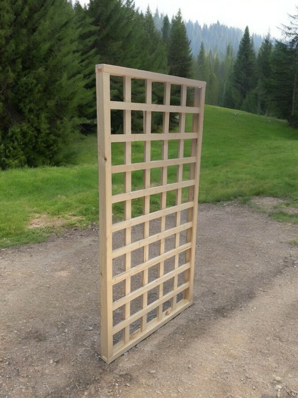 Заборная секция Квадрат 180x90 см из массива хвои