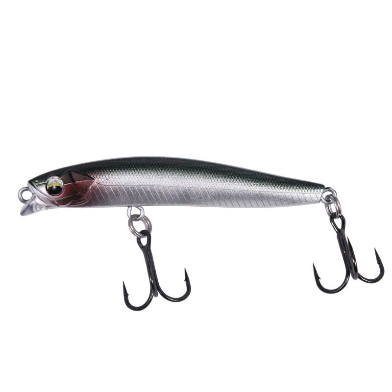 Воблер для рыбалки Minnow  для дальнего заброса  8 5см 12 г  черно серебристая