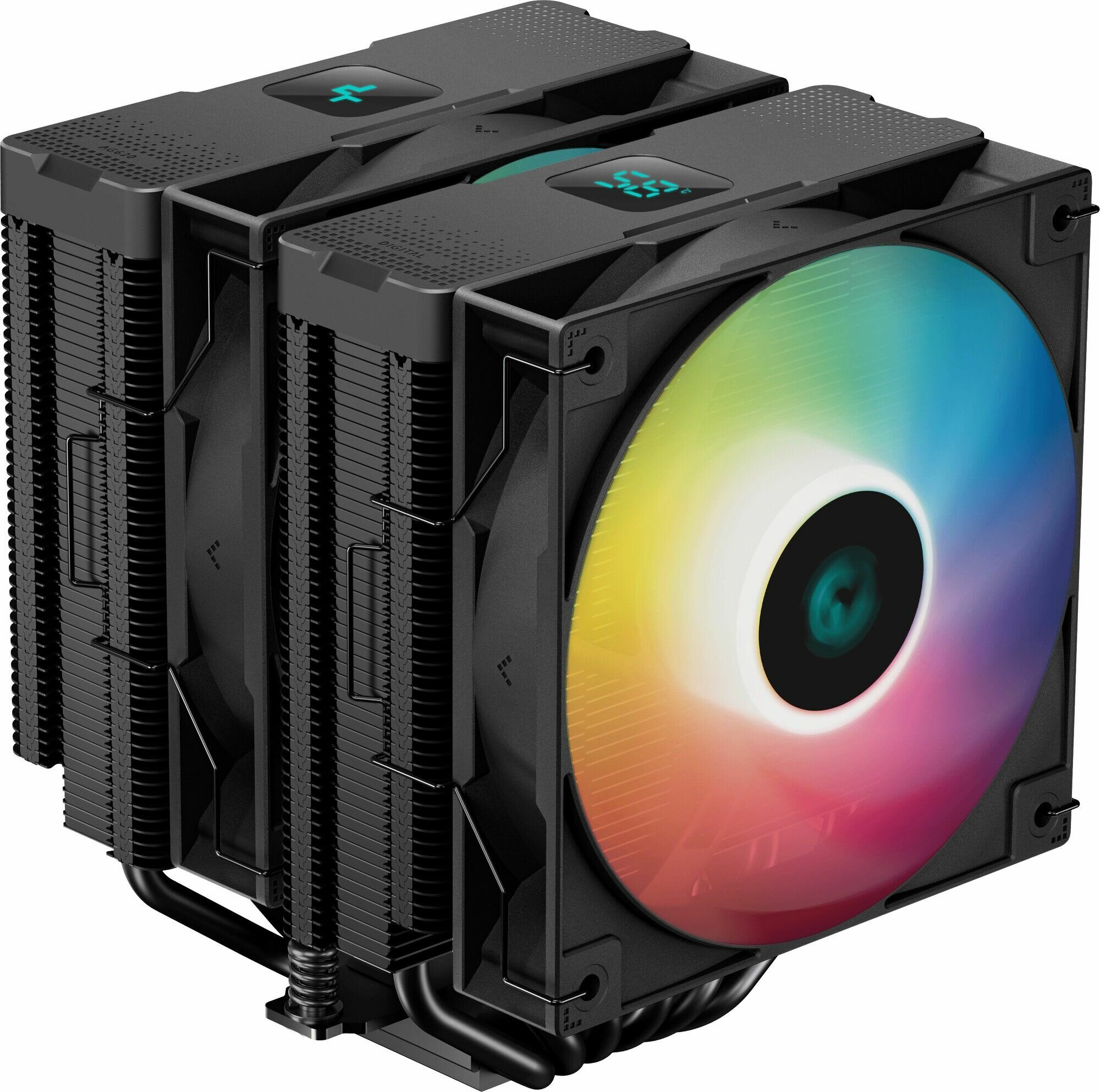 Вентилятор для процессора Deepсool AG620 BK ARGB (Soc 115X/1700/1200/1366/2011/2066/AMD, 120mm, 3050rpm, 29,4дБ, 260W,4pin, Al+Cu) (R-AG620-BKANMN-G-2)