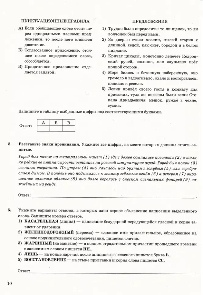 ОГЭ-2025. Русский язык. 50 вариантов. Типовые варианты экзаменационных заданий от разработчиков ОГЭ - фото №5