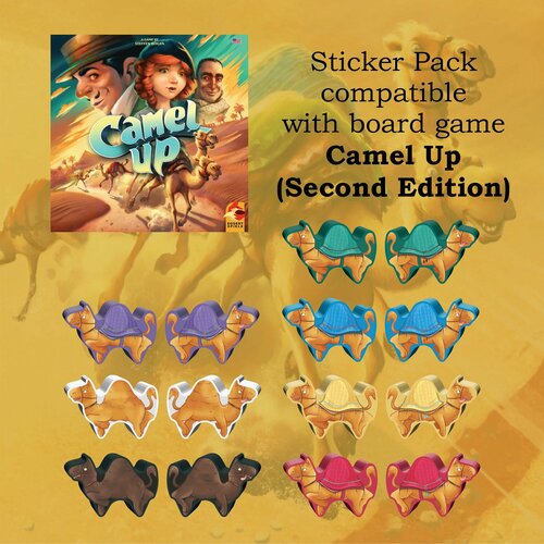 Стикерпак для настольной игры Camel Up (Second Edition)