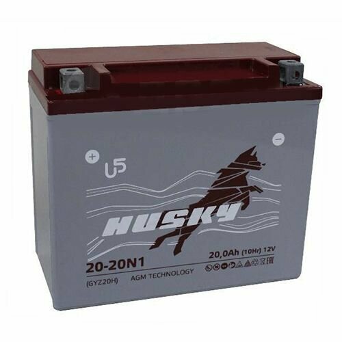 Аккумулятор 12V - 20 Ач HUSKY AGM 20-20N1 1218 YTX20-BS YTX20H YB16-B-CX YB16-B YB18-A 6479₽