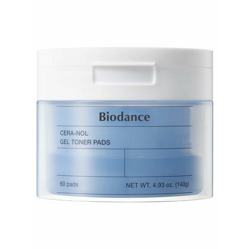Увлажняющие гелевые тонер-пэды для восстановления барьера Biodance Cera-Nol Gel Toner Pads 60 шт