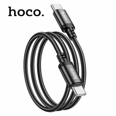 Кабель Hoco для Android, c Type-C на Type-C, Hoco X89 Wind, чёрный, 1 метр, PD 60W, 3A для быстрой зарядки — фото 1