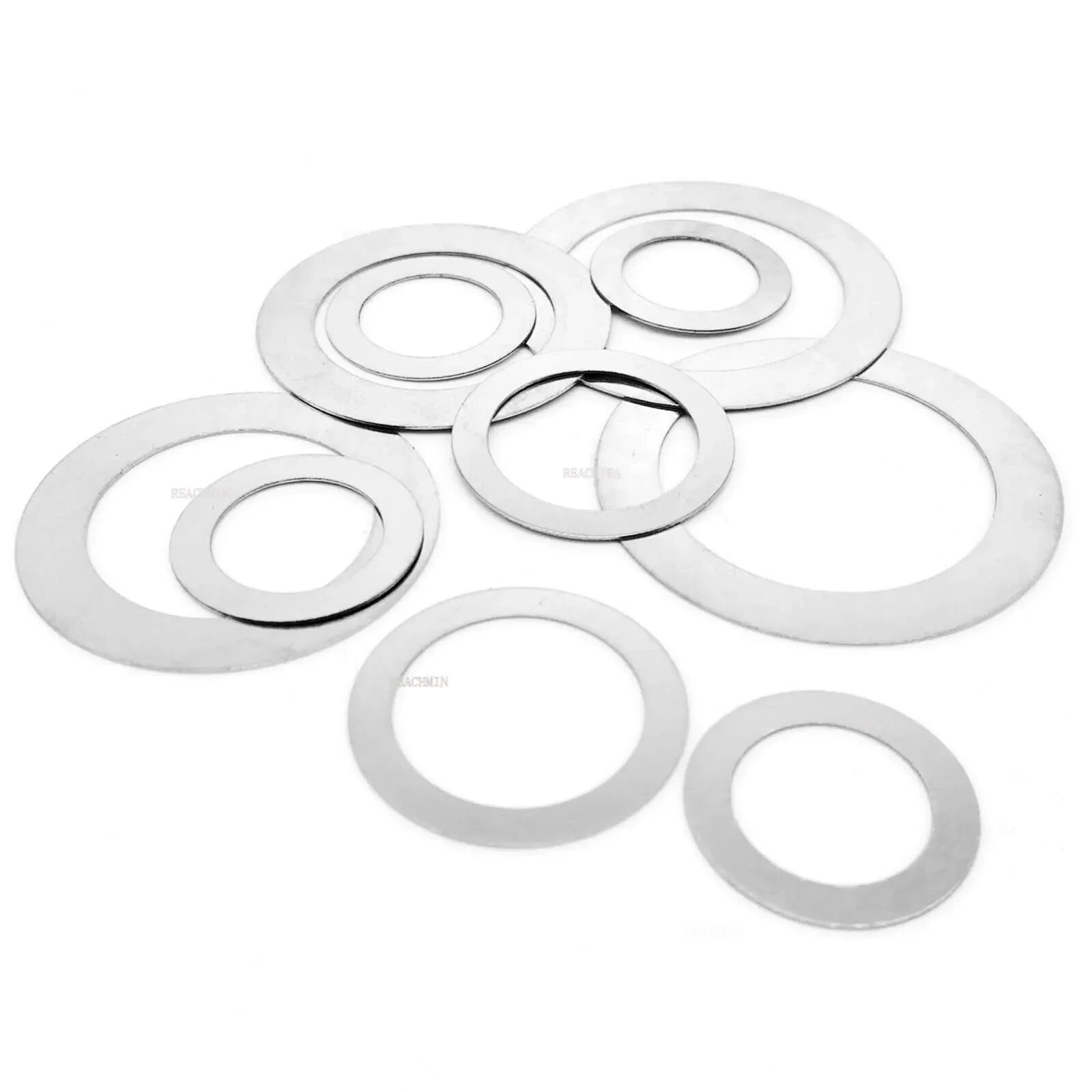 Ультратонкие шайбы HZYUEGOU из нержавеющей стали 304 М2-М40 thick 0.2mm 20pcs M10x14xThick