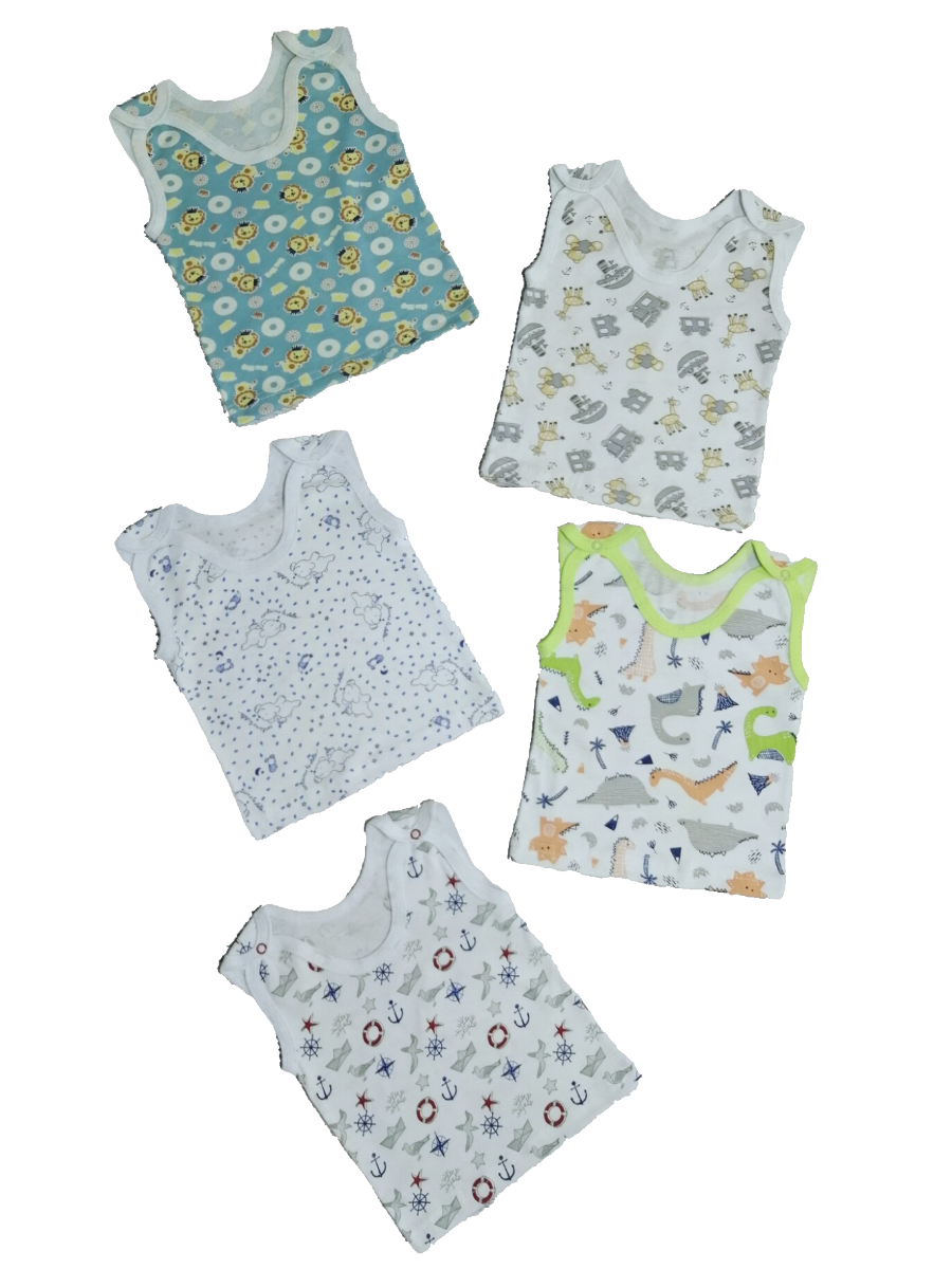 Майка МоёДитё Базовая коллекция, 5 шт., размер 26, ассорти