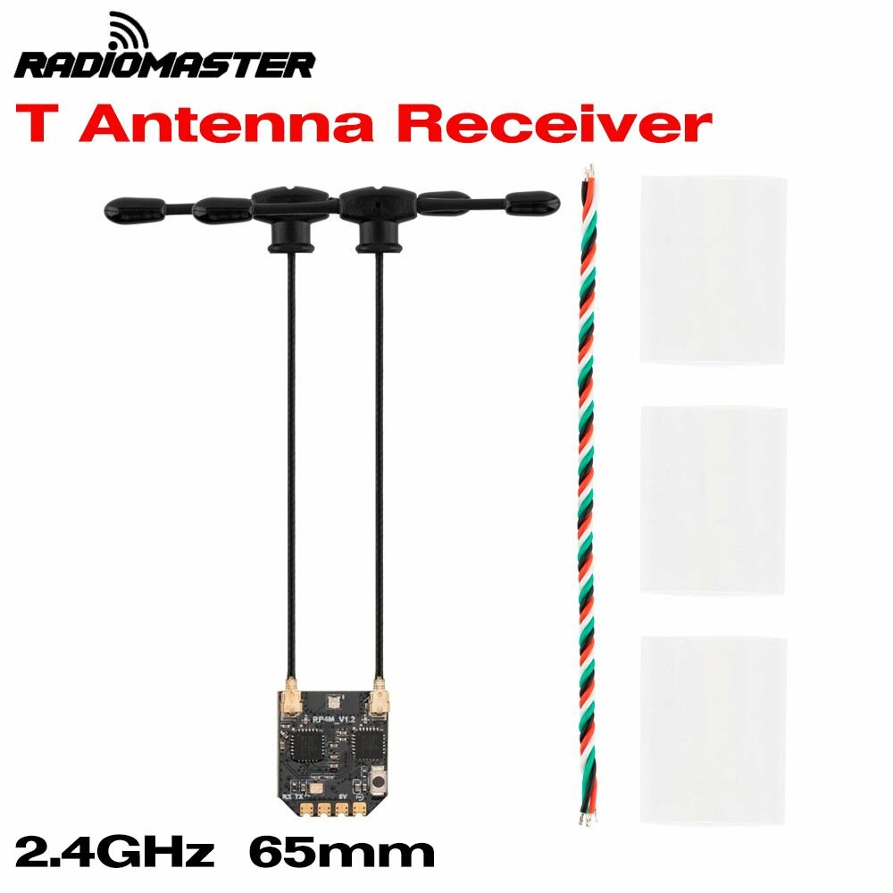 Антенный приемник RadioMaster RP4TD-M ExpressLRS T 2,4 ГГц, 65 мм, поддержка обновления Wi-Fi
