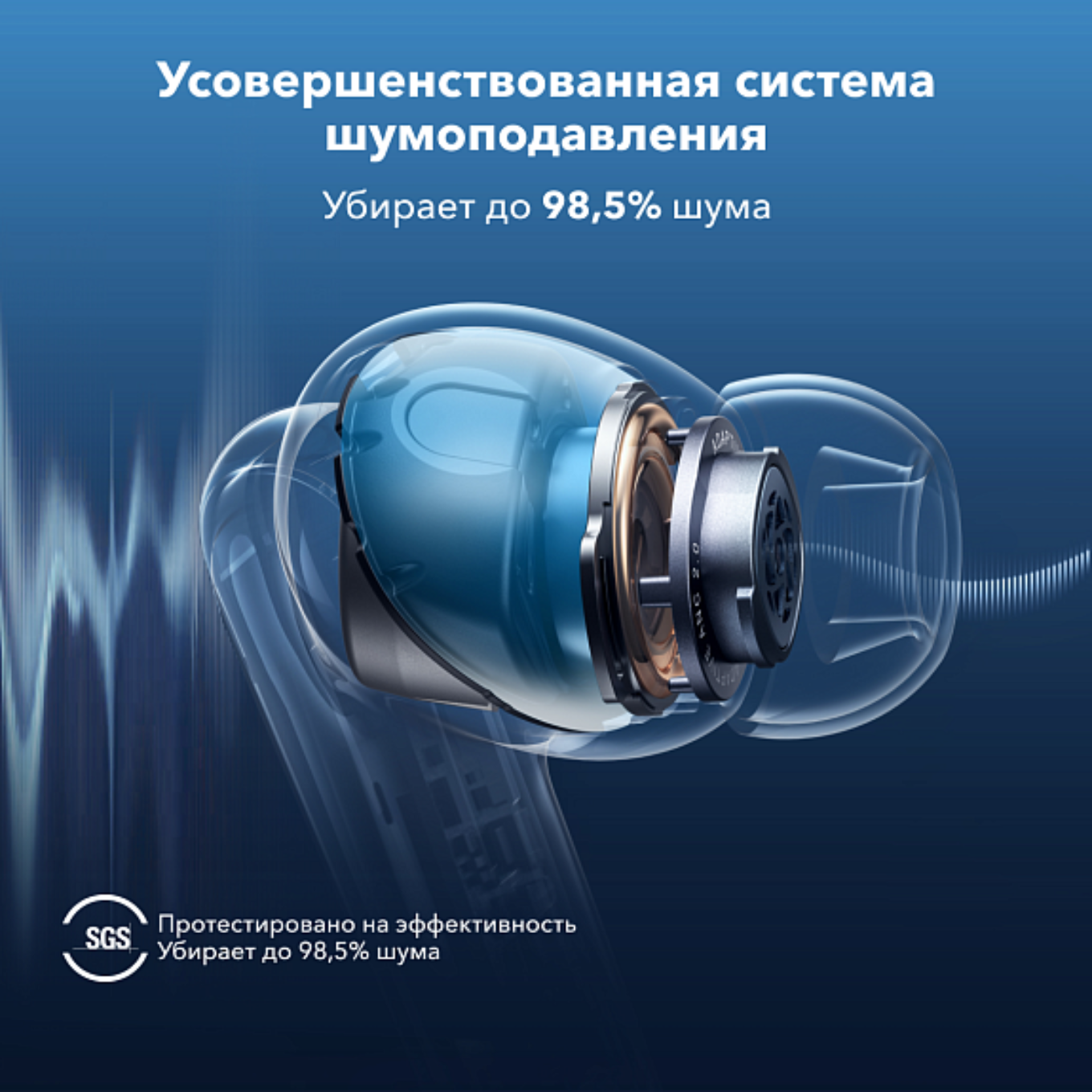 Наушники Anker Soundcore Liberty 4 NC, шумоподавление, черные — фото 1