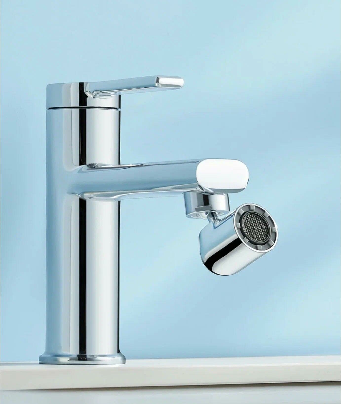 Насадки На Смесители Xiaomi Насадка-аэратор Xiaomi Mijia Mouthwash Foamer S1 поворотная (MJSKQPQ01DB) Silver