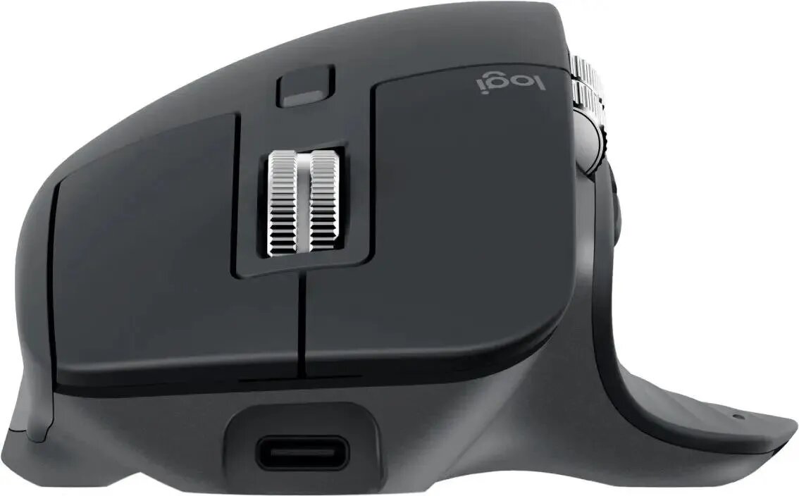 Беспроводная мышь Logitech MX Master 3S (серый) – эргономичный дизайн, точный сенсор 8000 DPI, тихие клики, USB-C — фото 1