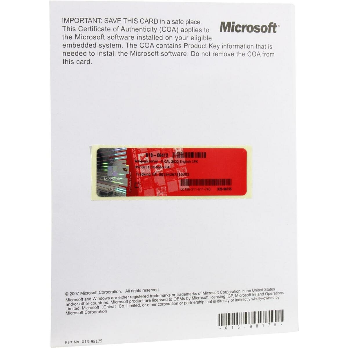 Microsoft R18-06412