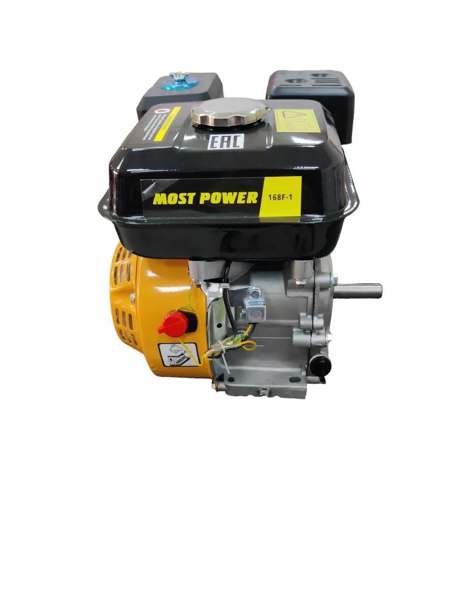Двигатель бензиновый MOST POWER 168F-1, 6,5л. с, вал 19мм — фото 1