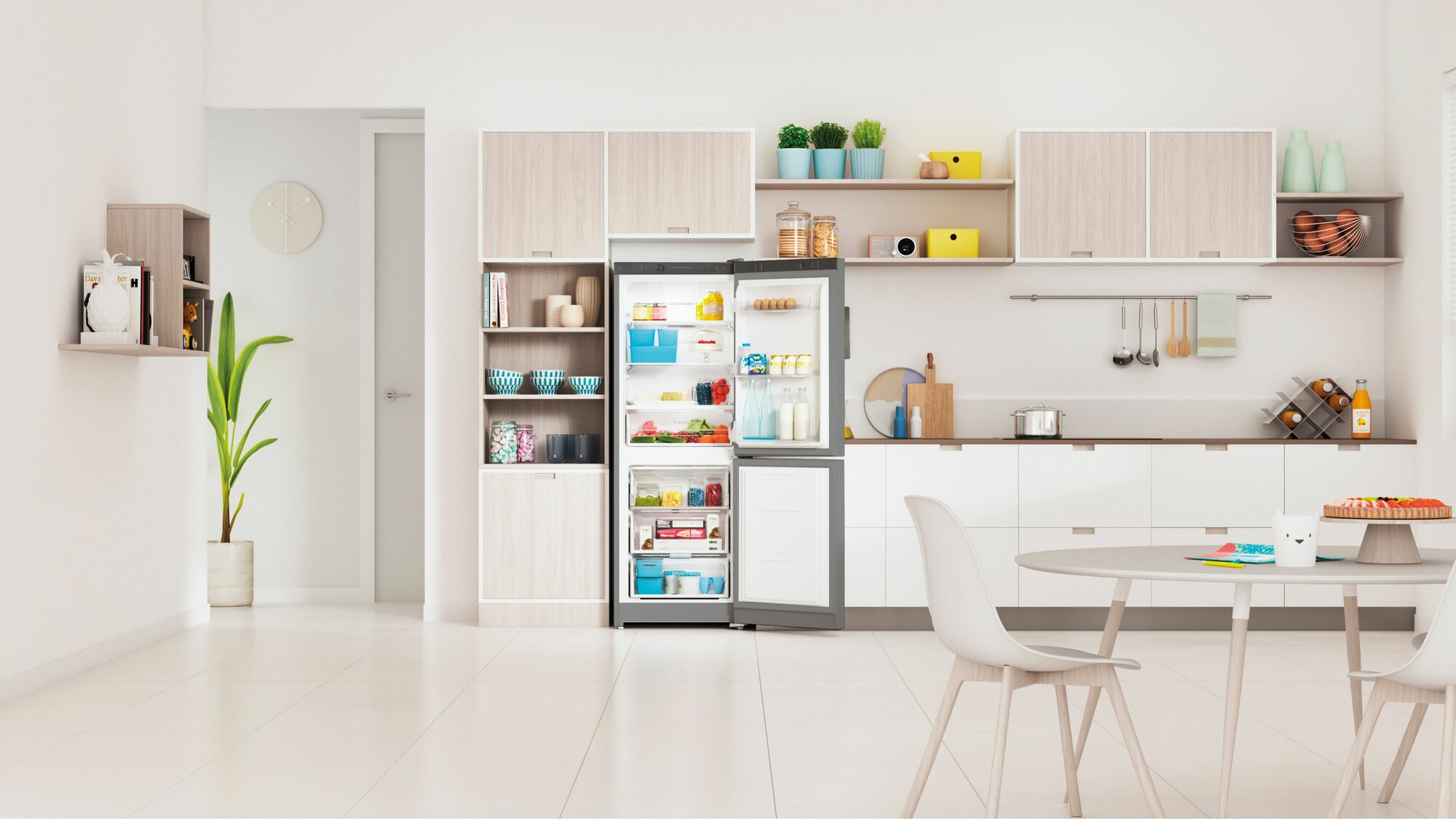 Двухкамерный холодильник Indesit ITS 4160 G, No Frost, серебристый — фото 1
