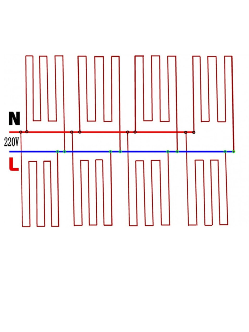 Греющий кабель 30 метров 33 Ом/м диаметр 3мм луженные гильзы — фото 1