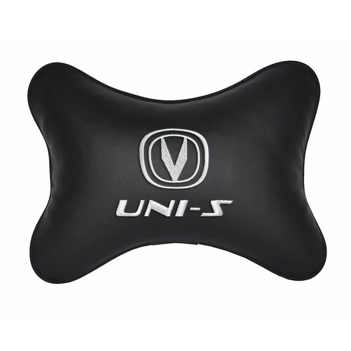 Подушка на подголовник автомобильная черная экокожа CHANGAN UNI-S