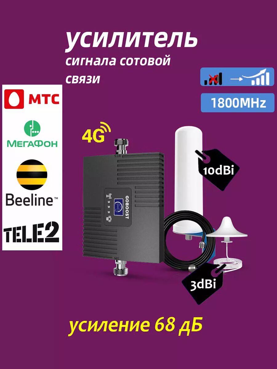 Усилитель сотовой связи 4G, усилитель сотовой связи и интернета
