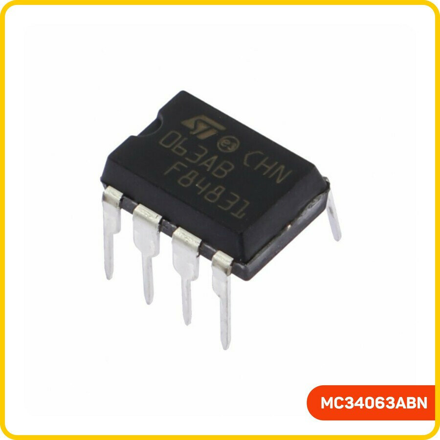 DC-DC преобразователь STM повышающий/понижающий (MC34063ABN (DIP-8))
