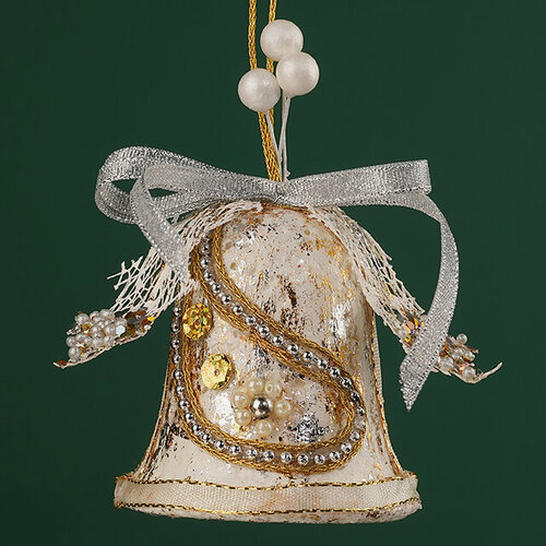 Изображение товара Елочная игрушка Колокольчик Рондо - Миниатюра Шамбоньера 15 см, подвеска, Winter Deco, 2007621