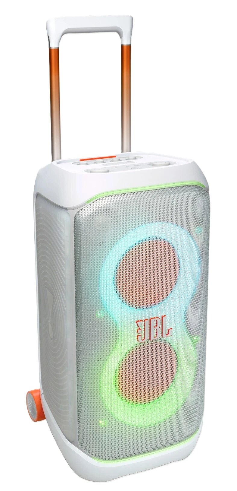 Портативная аудиосистема JBL PartyBox Stage 320, Bluetooth, AUX, 9444 мА*ч, белый