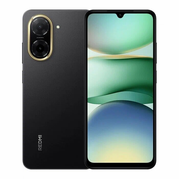Смартфон Xiaomi Redmi A5 3/64GB Midnight Black, дисплей 6.88" IPS, 32mp камера, 5200 mAh, Black — фото 1