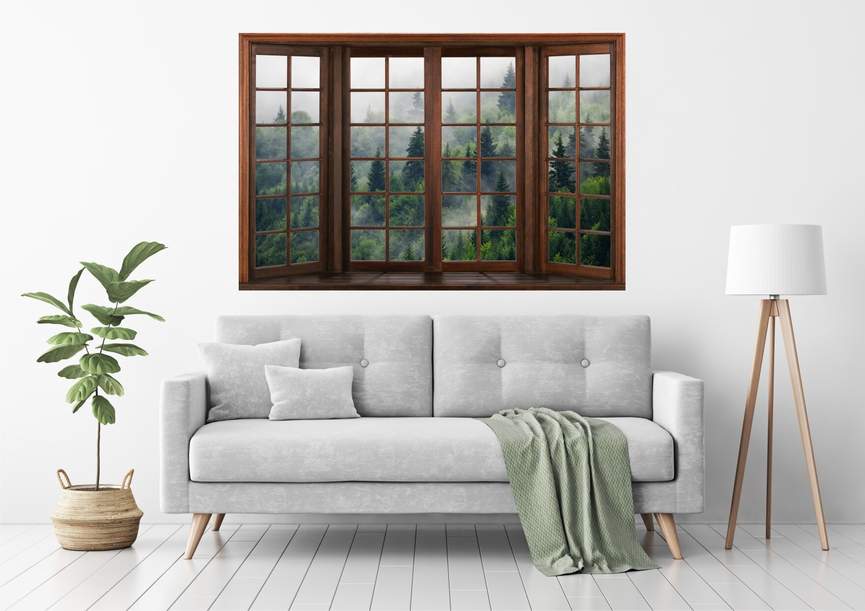 Пример фотообоев в интерьере