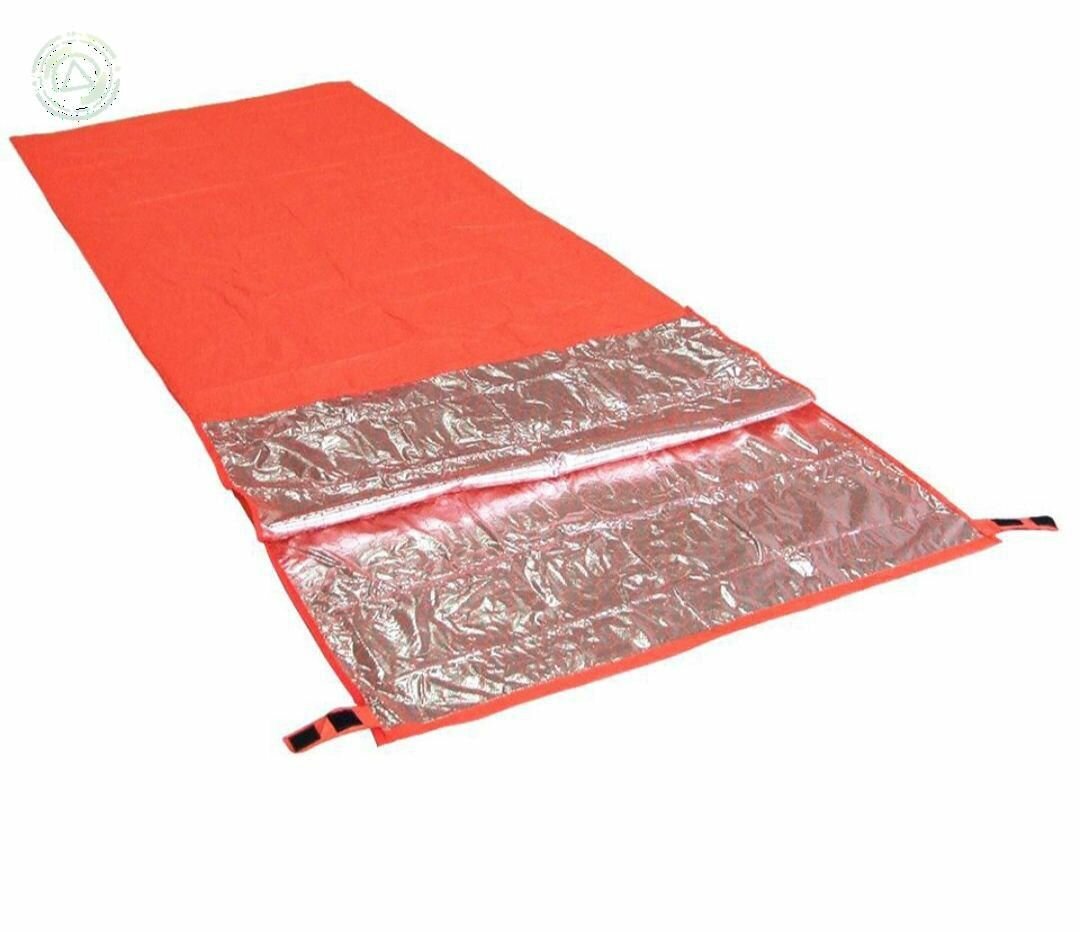 Конденсатник для спальникаОдинарный конверт размером 200*72 см ярко-оранжевого цвета