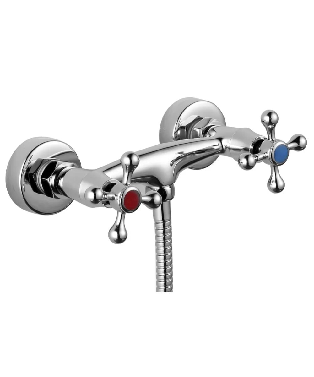 Cмеситель для душа и ванны с лейкой и шлангом HANSEN H20055 цвет хром