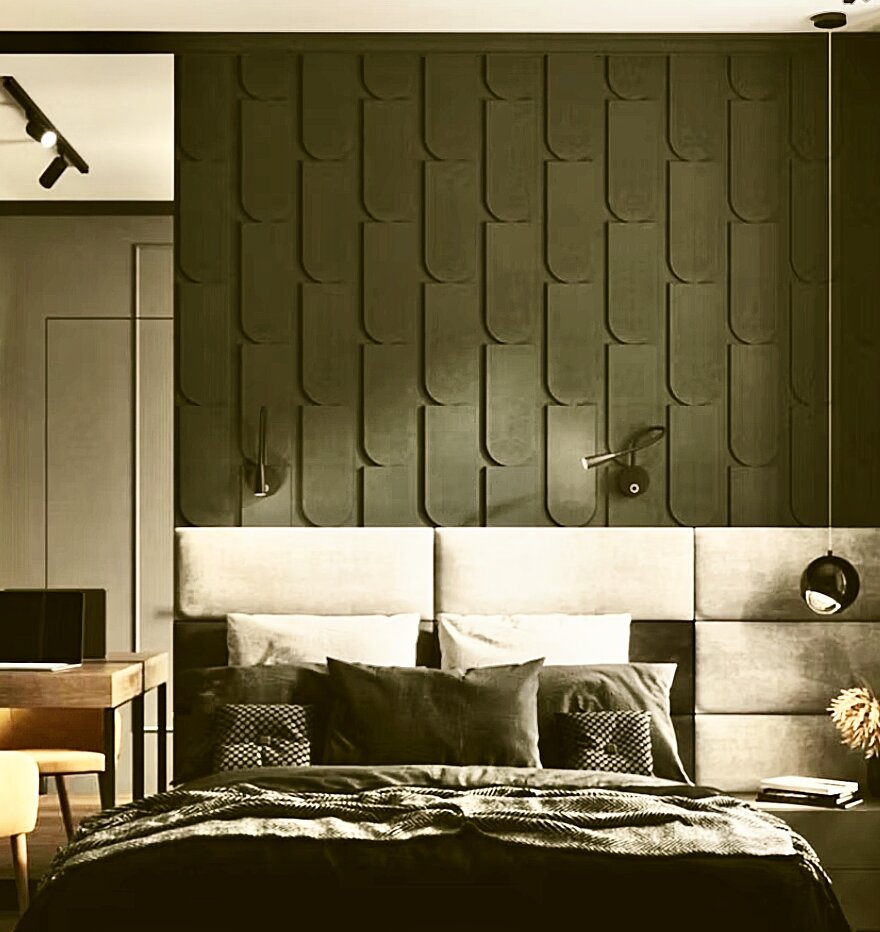 Гипсовые панели для стен 1+1 цена за 2 штук 750-200мм  под покраску.