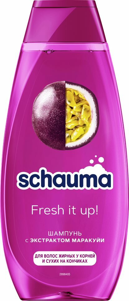 Шампунь Schauma Fresh it up, для жирных у корней и сухих на кончиках, 400 мл