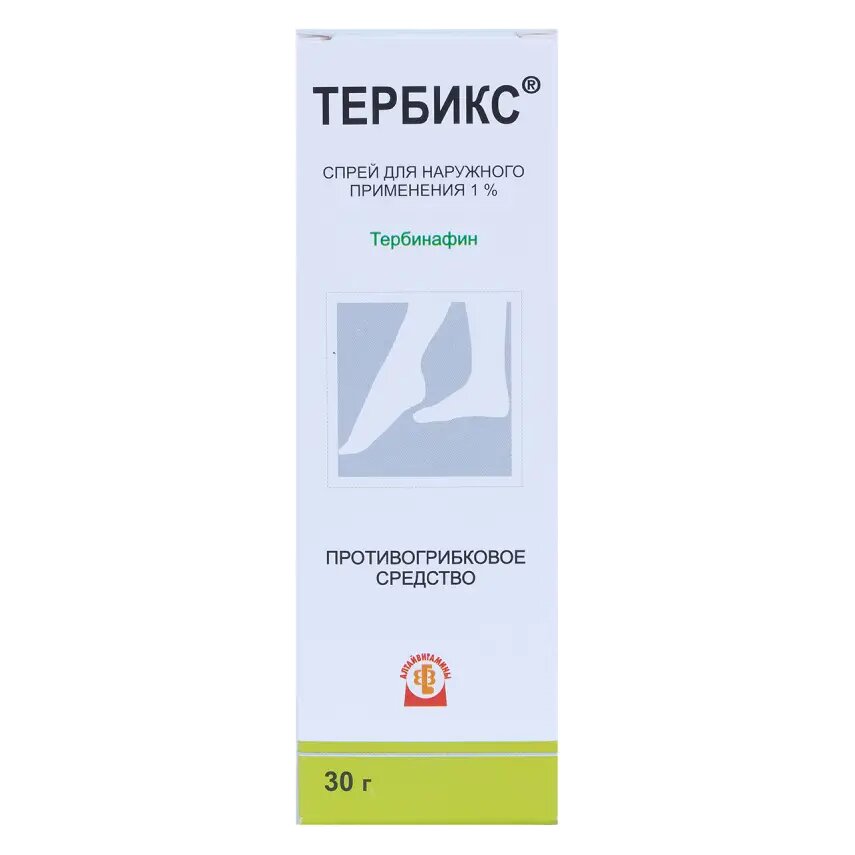 Тербикс спрей для наружного применения 1 % 30 г 1 шт