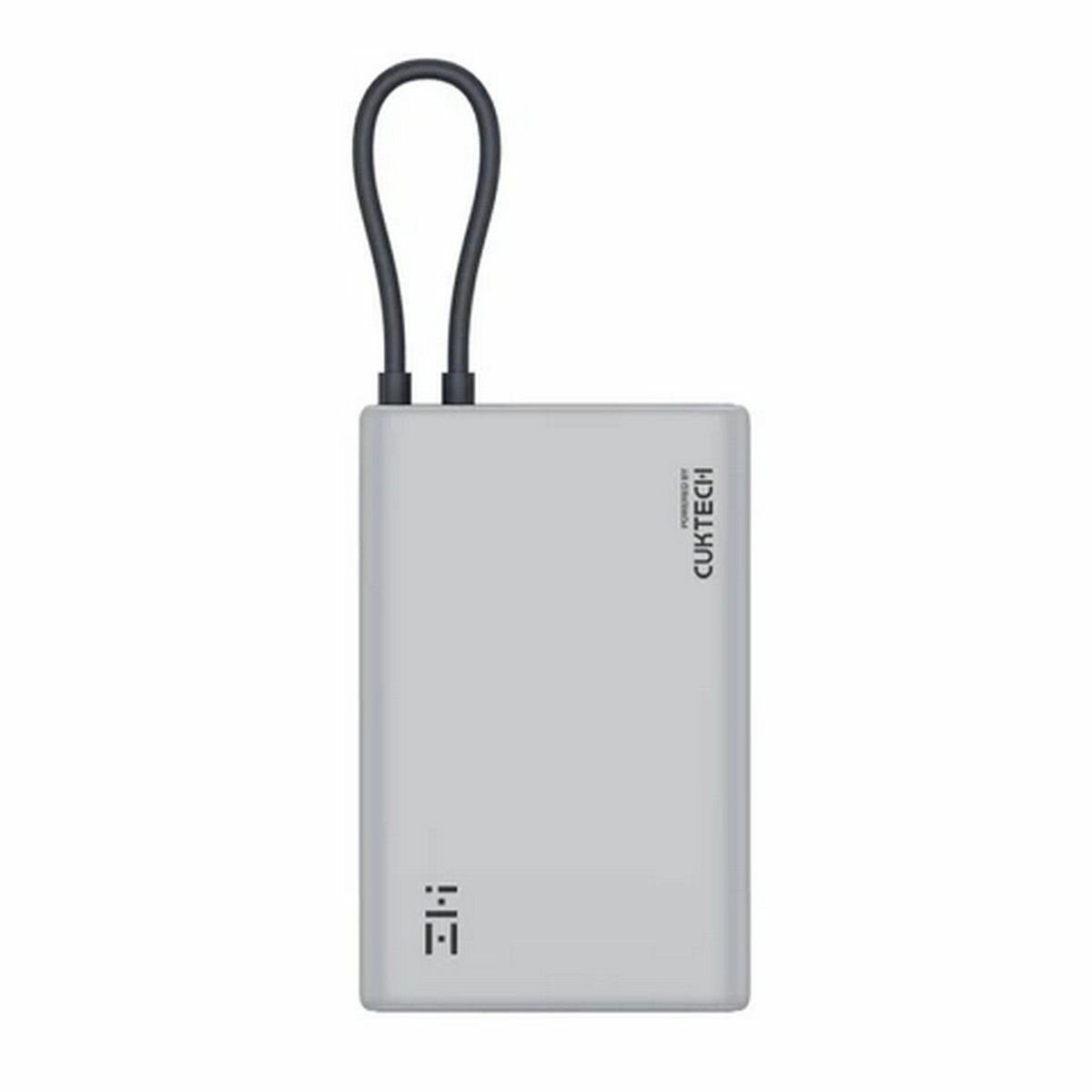 Внешний аккумулятор ZMI 10000mAh Powerbank with build-in Charging Cable P17 Gray