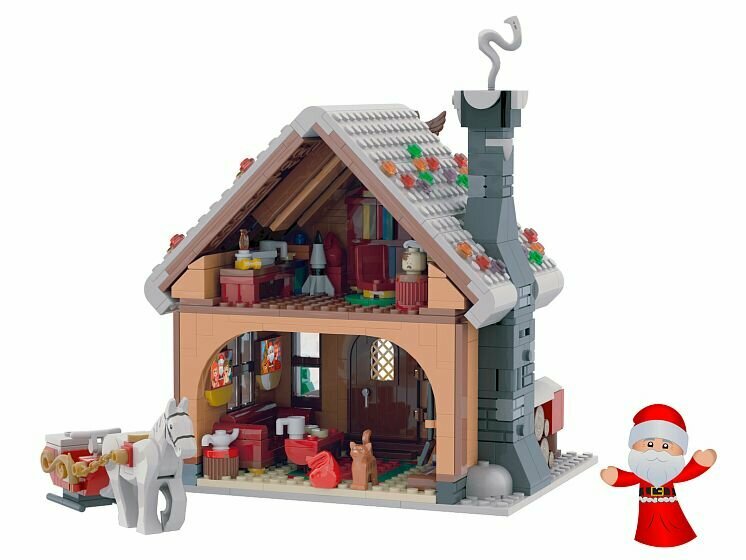Конструктор Brick Labs "Дом Деда Мороза" — фото 1