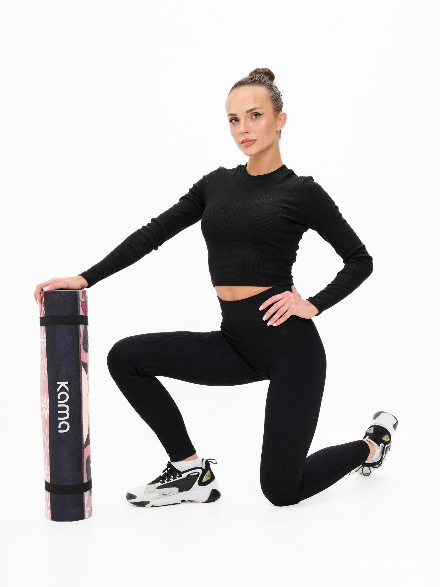 Коврик для йоги / Kama Yoga, цвет Розовый гранат, размер 183х61х0,6 — фото 1