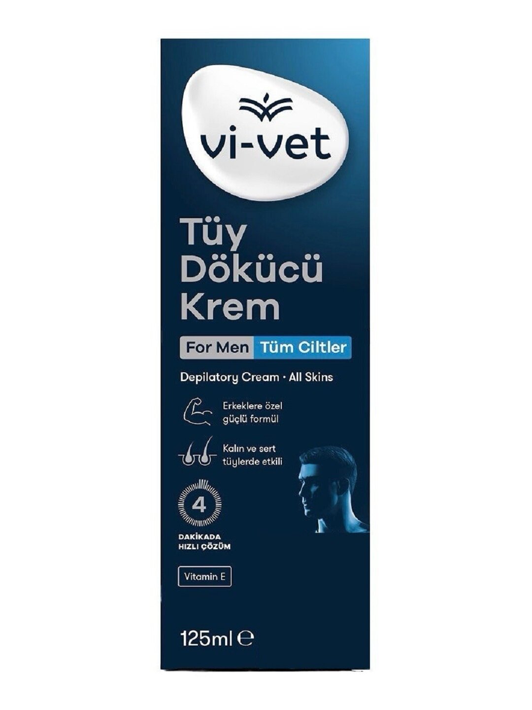 Крем для депиляции для мужчин Vivet men мужской крем для депиляции 125 мл
