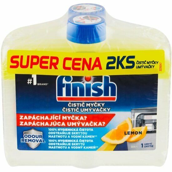 Очиститель для посудомоечных машин Finish Лимон 2*250 мл