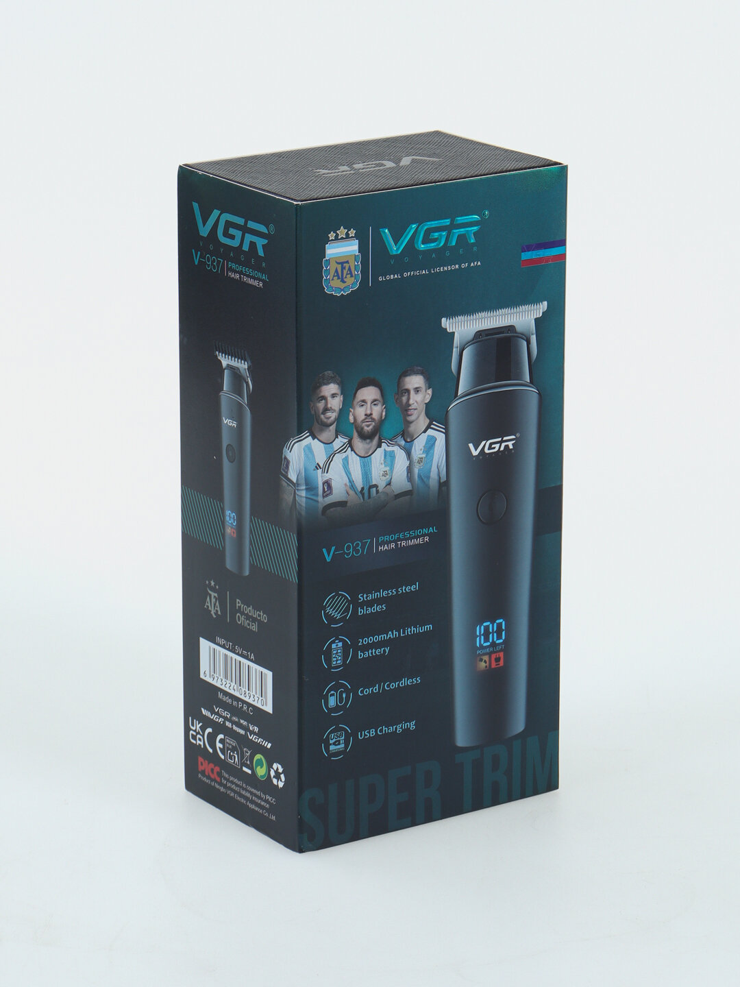 Электрическая машинка для стрижки VGR-937, для волос, бороды, — фото 1