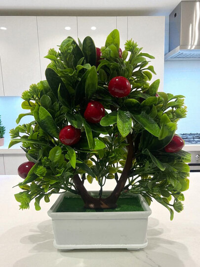 Искусственные цветы в горшках Н-84, высота 25-30 см, декор для дома