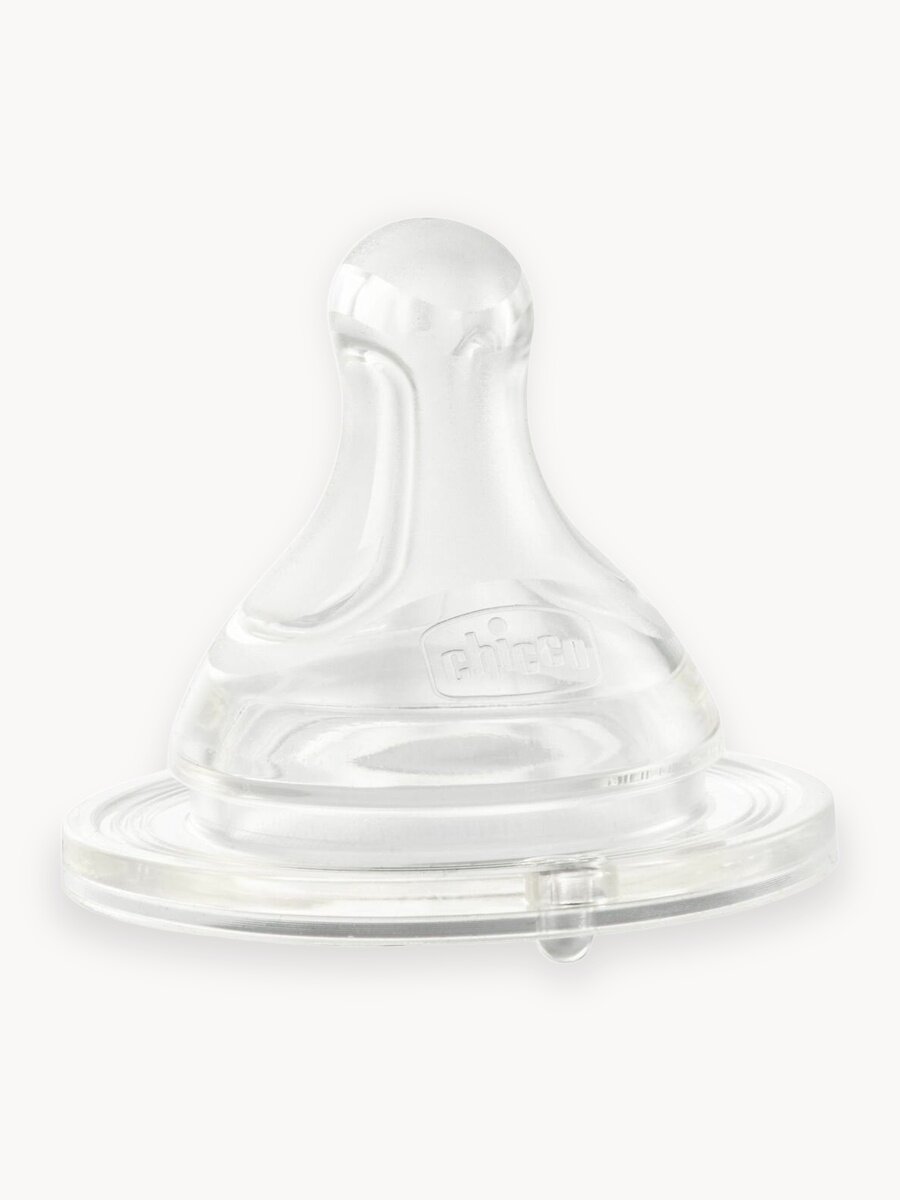 Соска для бутылочки Chicco Perfect 5 и Well-Being силиконовая 2мес+ 2 шт.